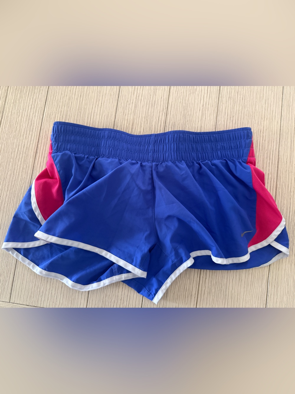 Nike Dri-FIT Blue Athletic Skort with Pink Liner